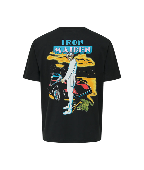 Iron Maiden Life Rlx Ss Lic Tee - Jet Black White Suit