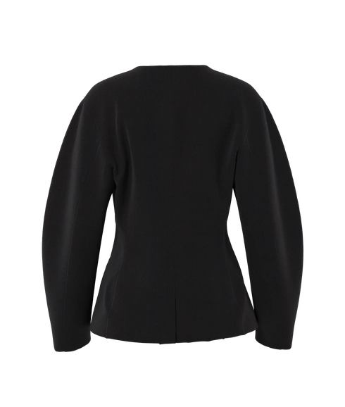 Kamil Ls Fitted Blazer Bc - Black