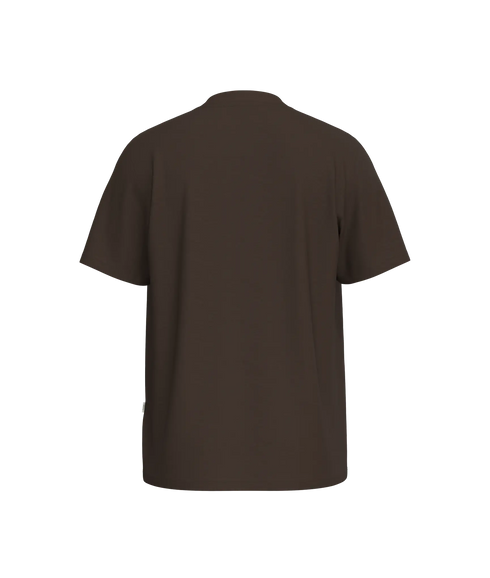 Aspen Slub Ss O-Neck Tee Noos - Demitasse