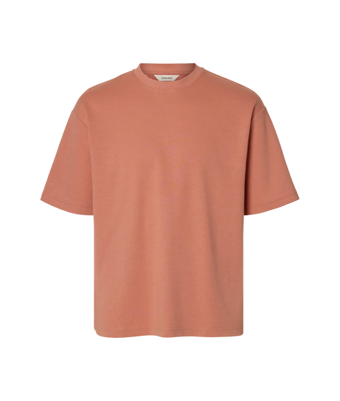 Looseoscar Ss O-Neck Tee - Pink