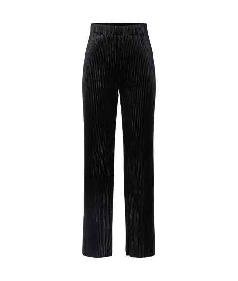 Alise Hw Velvet Pant - Ex - Black