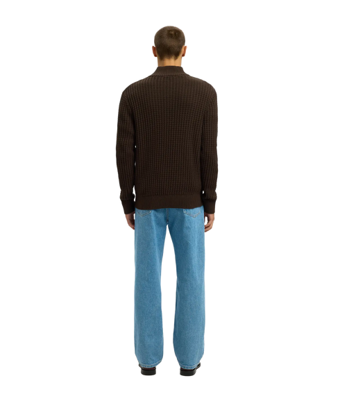 Tom Ls Knit Structure Half Zip - Delicioso