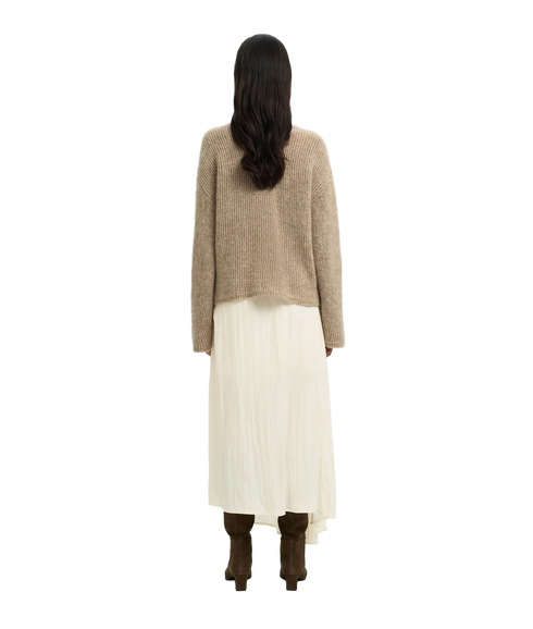 Iona Hw Ankle Skirt B - White