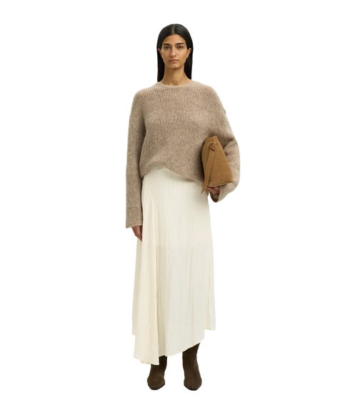Iona Hw Ankle Skirt B - White