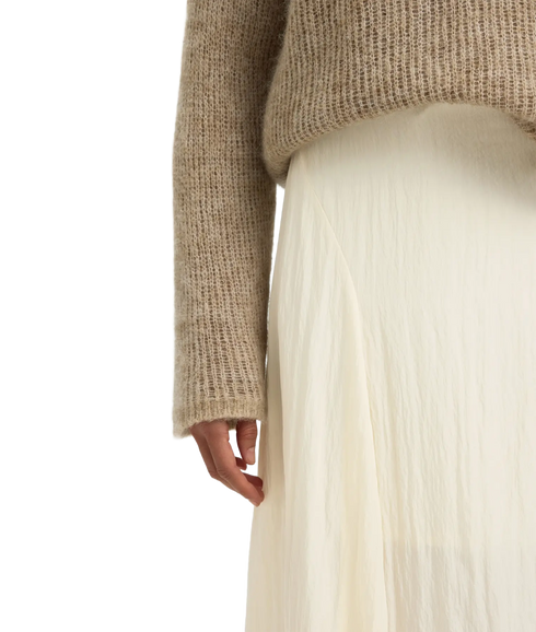 Iona Hw Ankle Skirt B - White