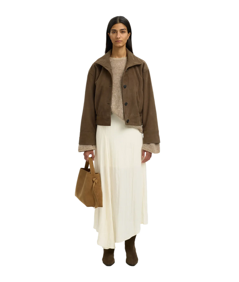 Iona Hw Ankle Skirt B - White