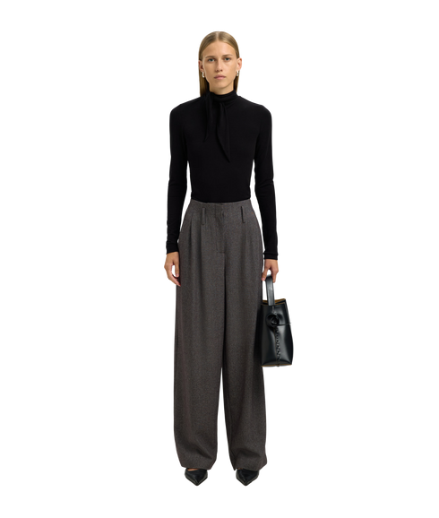 Lina Lano Ls High Neck Top - Black