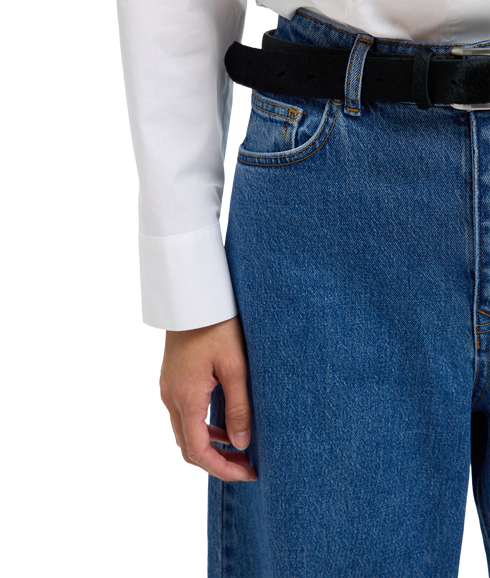 Loose Barrel Ane-Kori Mw Jeans - Blue