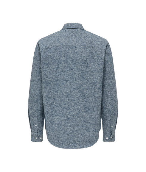 Sons Twist Shirt - Blue Nights Gardenia Melange