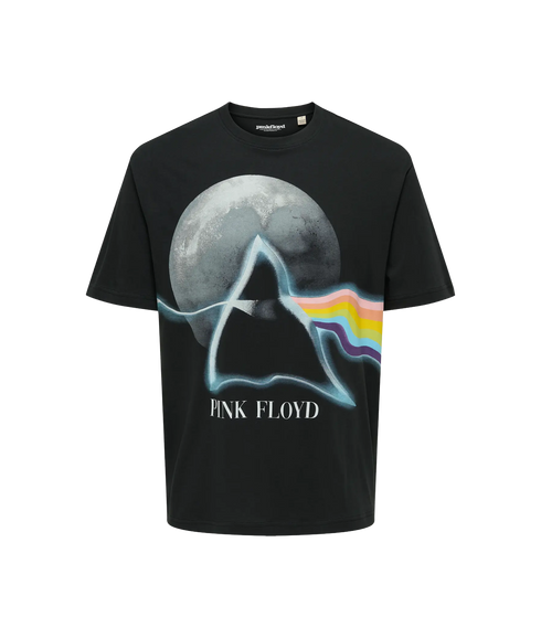 Pink Floyd Rlx Ss Lic Tee - Jet Black Moon