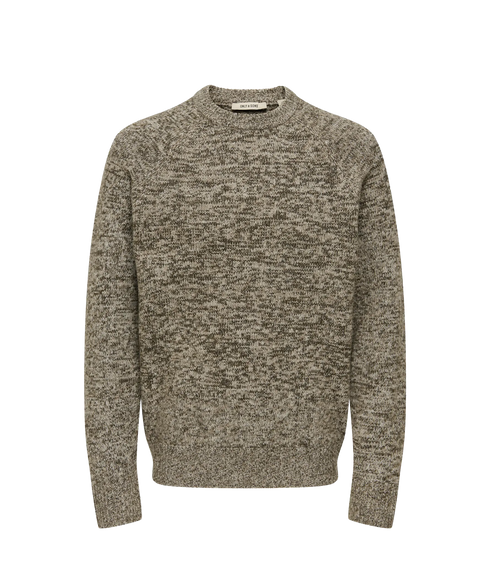 Berno Rlx Ls Raglan Knit - Moonstruck