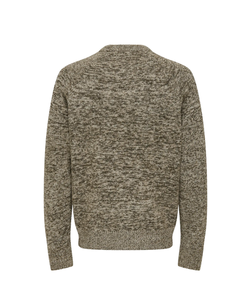 Berno Rlx Ls Raglan Knit - Moonstruck