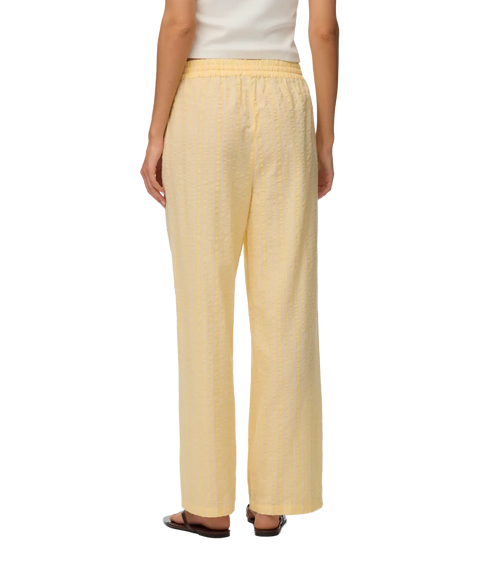 Elena Hw Stripe Pant Wvn - Yellow
