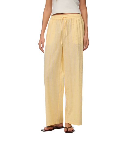 Elena Hw Stripe Pant Wvn - Yellow