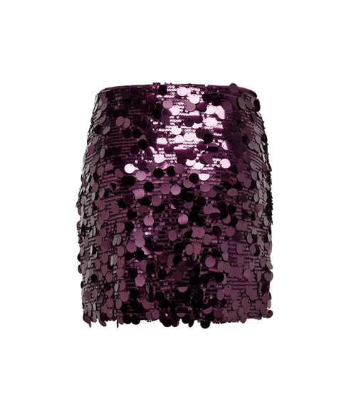 Jadel Sequins Skirt - Winetasting/Sequins