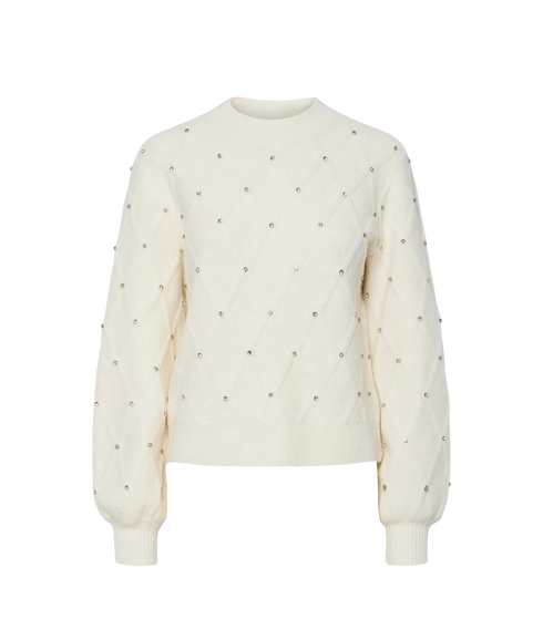Embis Ls Knit Pullover S. - Birch