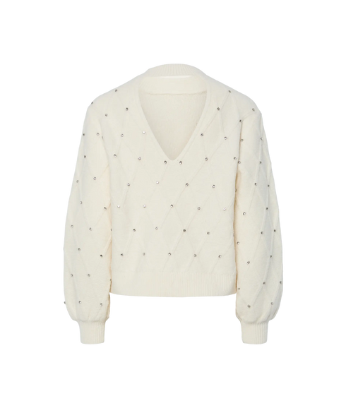 Embis Ls Knit Pullover S. - Birch