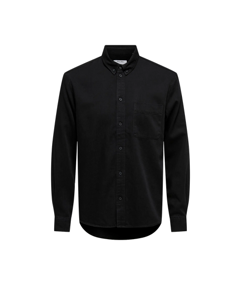 Orson Regular Denim Shirt - Black