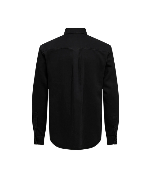 Orson Regular Denim Shirt - Black