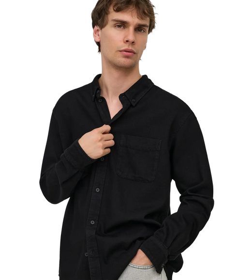 Orson Regular Denim Shirt - Black
