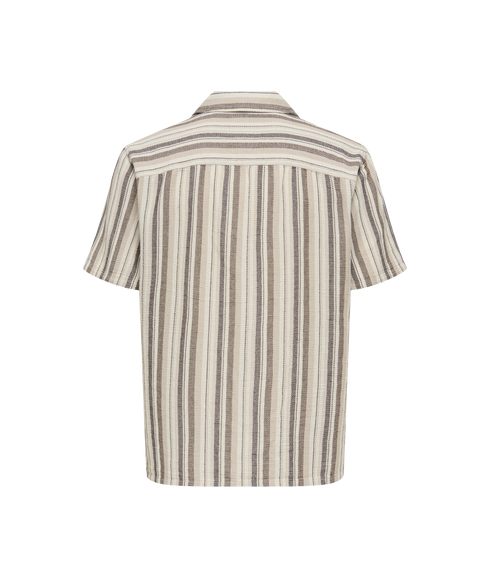 Trev Life Reg Stripe Ss Shirt - White