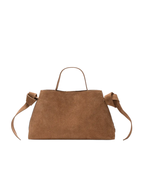Stella Mini Suede Bag - Brown