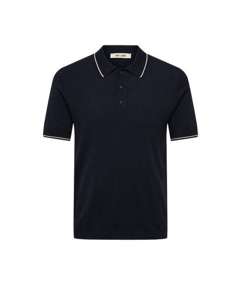 Wyler Life Reg 14 Ss Polo Knit - Blue