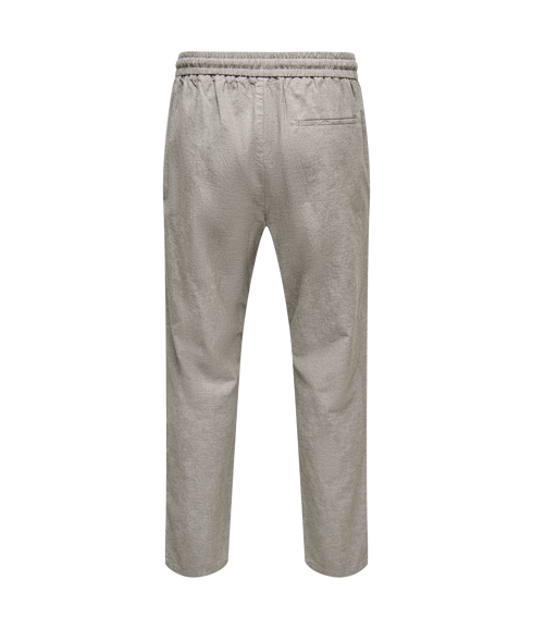 Linus Crop 0007 Cot Lin Pnt - Grey
