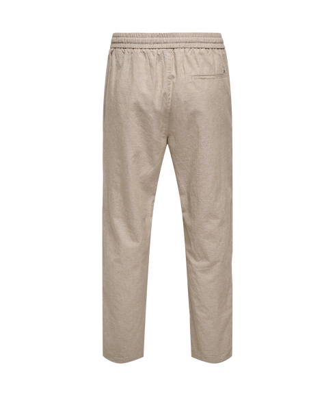 Linus Crop 0007 Cot Lin Pnt - Grey
