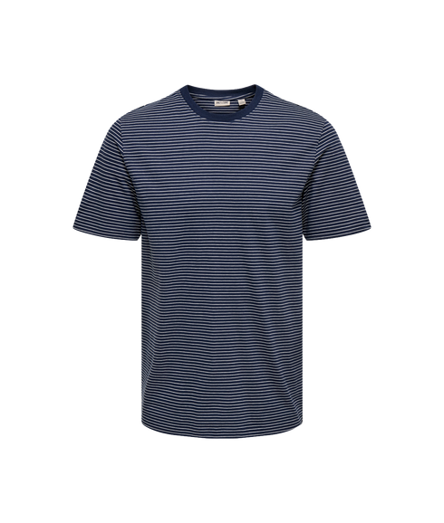 Fred Life Rlx Ss Stripe Tee - Blue