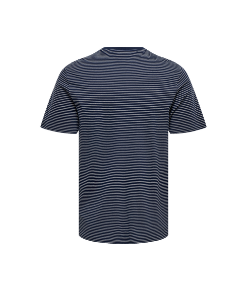 Fred Life Rlx Ss Stripe Tee - Blue
