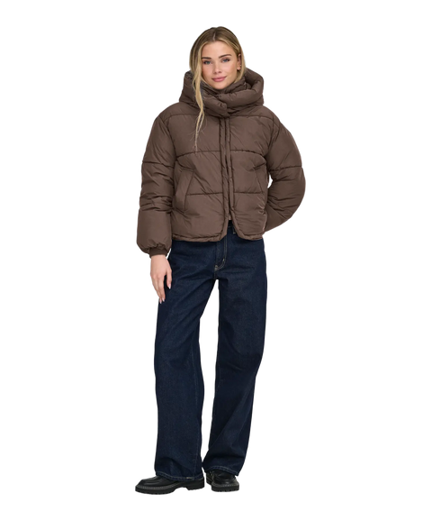 Cornelia Puffer Jacket - Brown