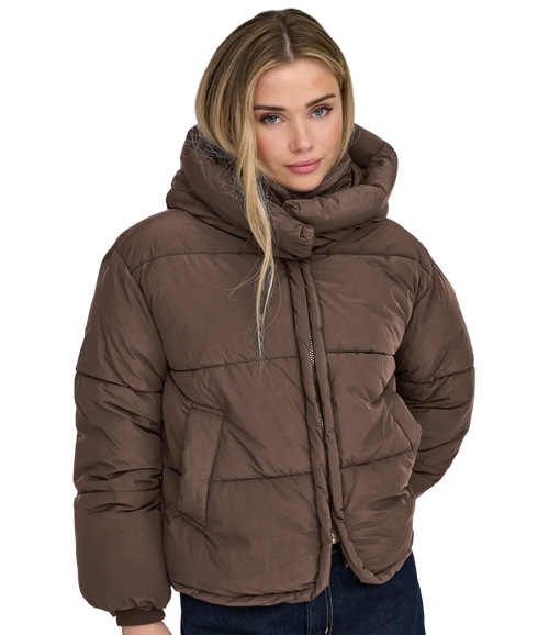 Cornelia Puffer Jacket - Brown