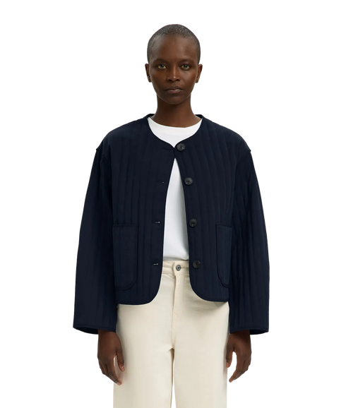Malina Quilted Jacket - Blue