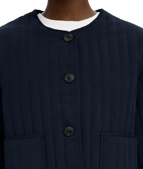 Malina Quilted Jacket - Blue