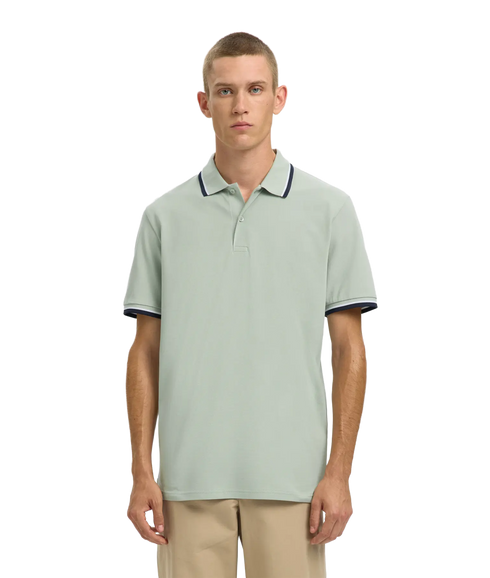 Slim-Atlas Sport Ss Polo - Turquoise