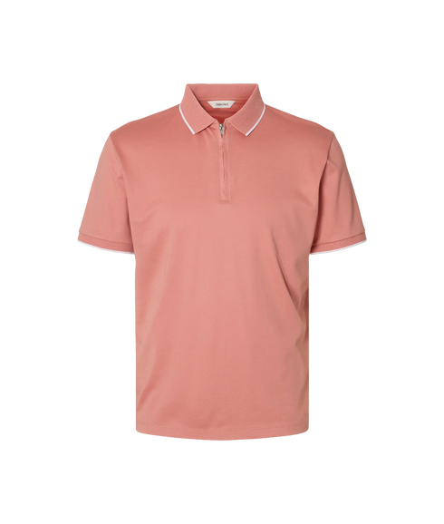 Fave Sport Zip Ss Polo - Pink