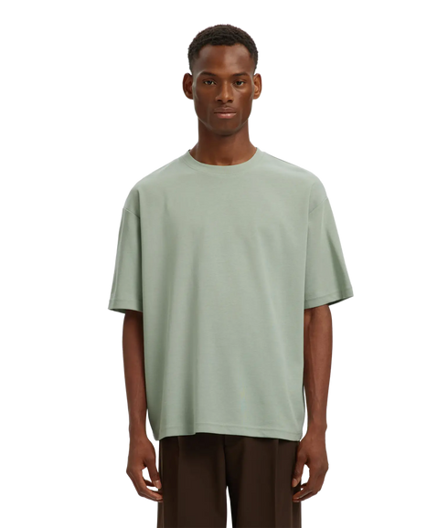 Looseoscar Ss O-Neck Tee - Turquoise