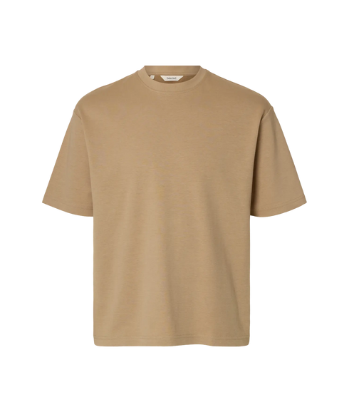 Looseoscar Ss O-Neck Tee - Brown