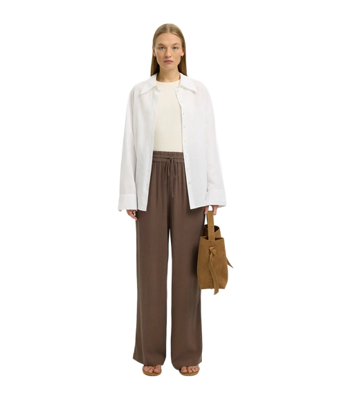 Viva-Gulia Hw Long Sun Pant - Brown