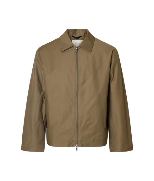 Cedric Unpadded Blouson - Brown