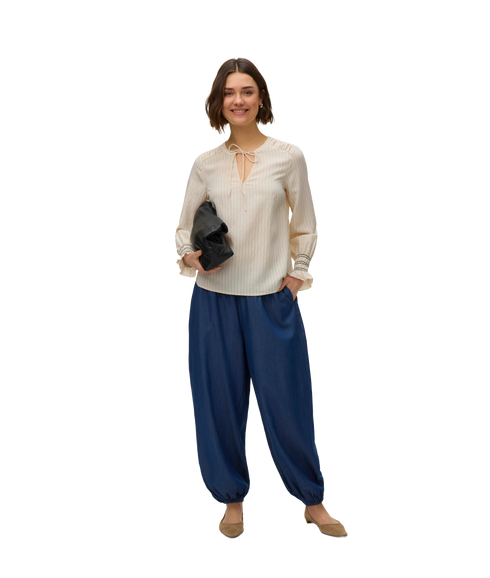Millie Ls Top Wvn Ga - Blue