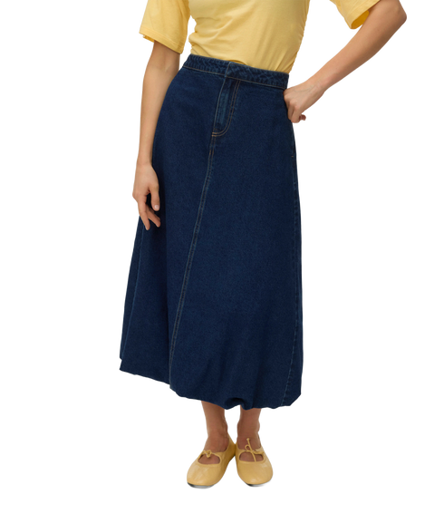 Linda Mr Balloon Ankle Skirt Si355 - Blue