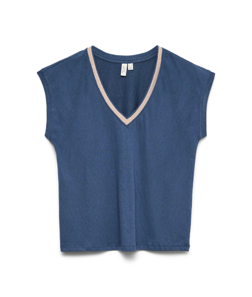 Vera Caty Ss Top Box Jrs - Blue