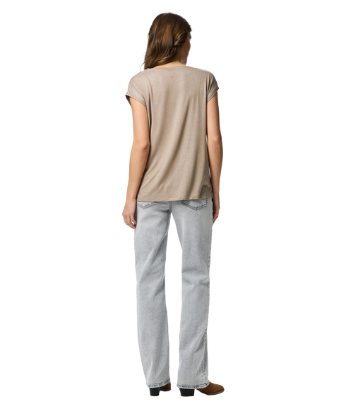 Alice SS Glitter Tee - Grey
