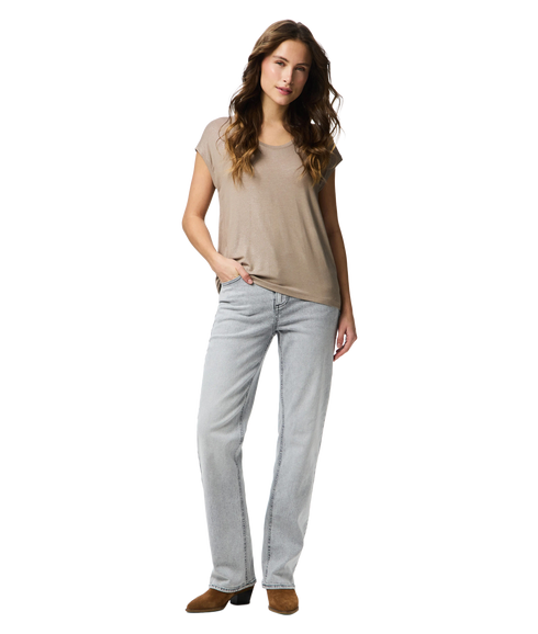 Alice SS Glitter Tee - Grey
