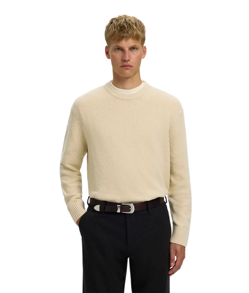 Alex LS Knit Crew Neck - Cream