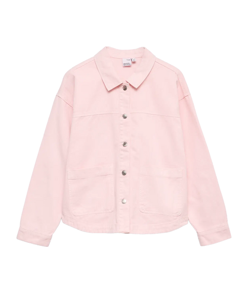 Jamie LS Denim Shacket Mix - Rose