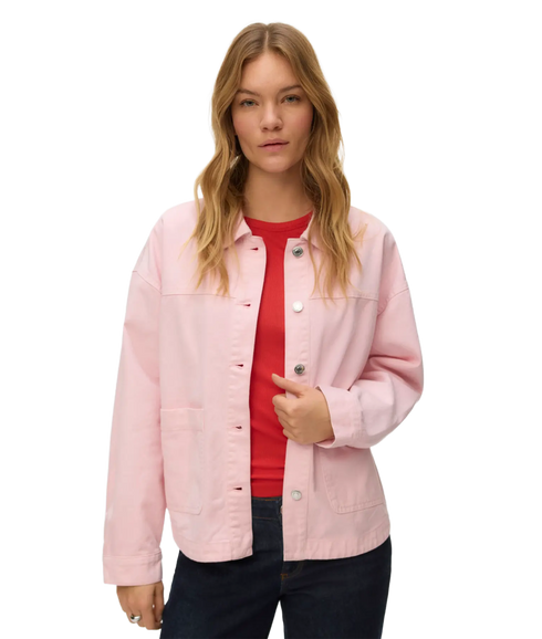 Jamie LS Denim Shacket Mix - Rose