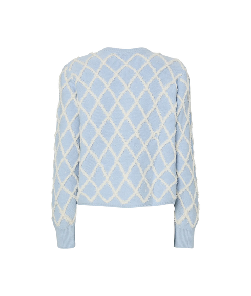 Zigly Ls Knit Cardigan S. - Blue